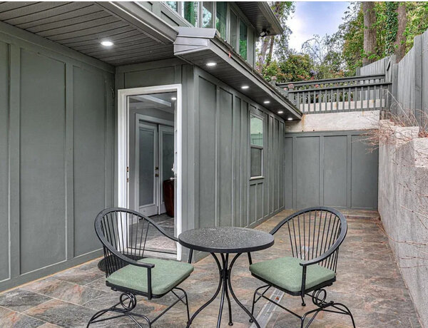 The Azalea's private patio